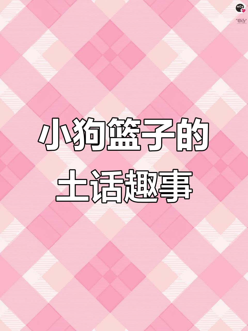 方言里的“小狗篮子”竟然这么有趣!