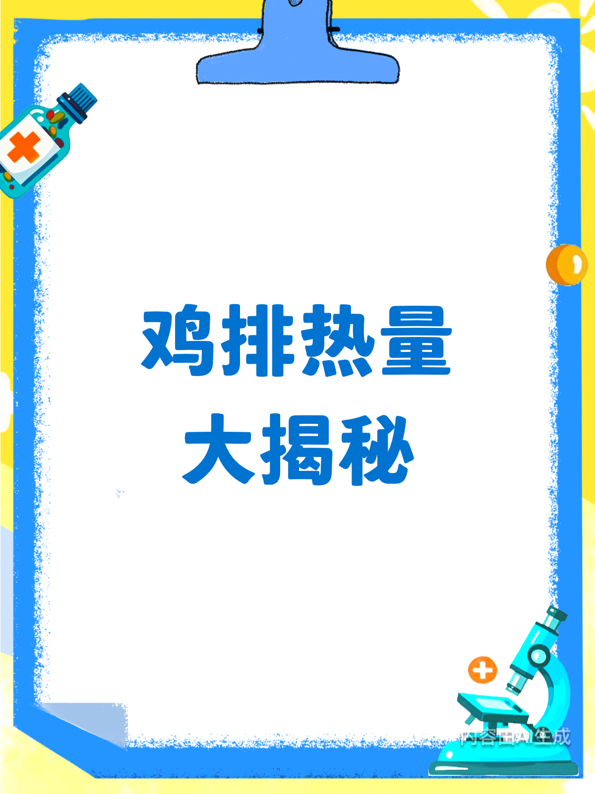 鸡排热量大揭秘，数据说话不忽悠！