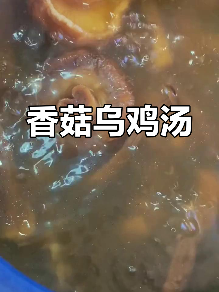 秋冬必备滋补香菇乌鸡汤,营养又美味