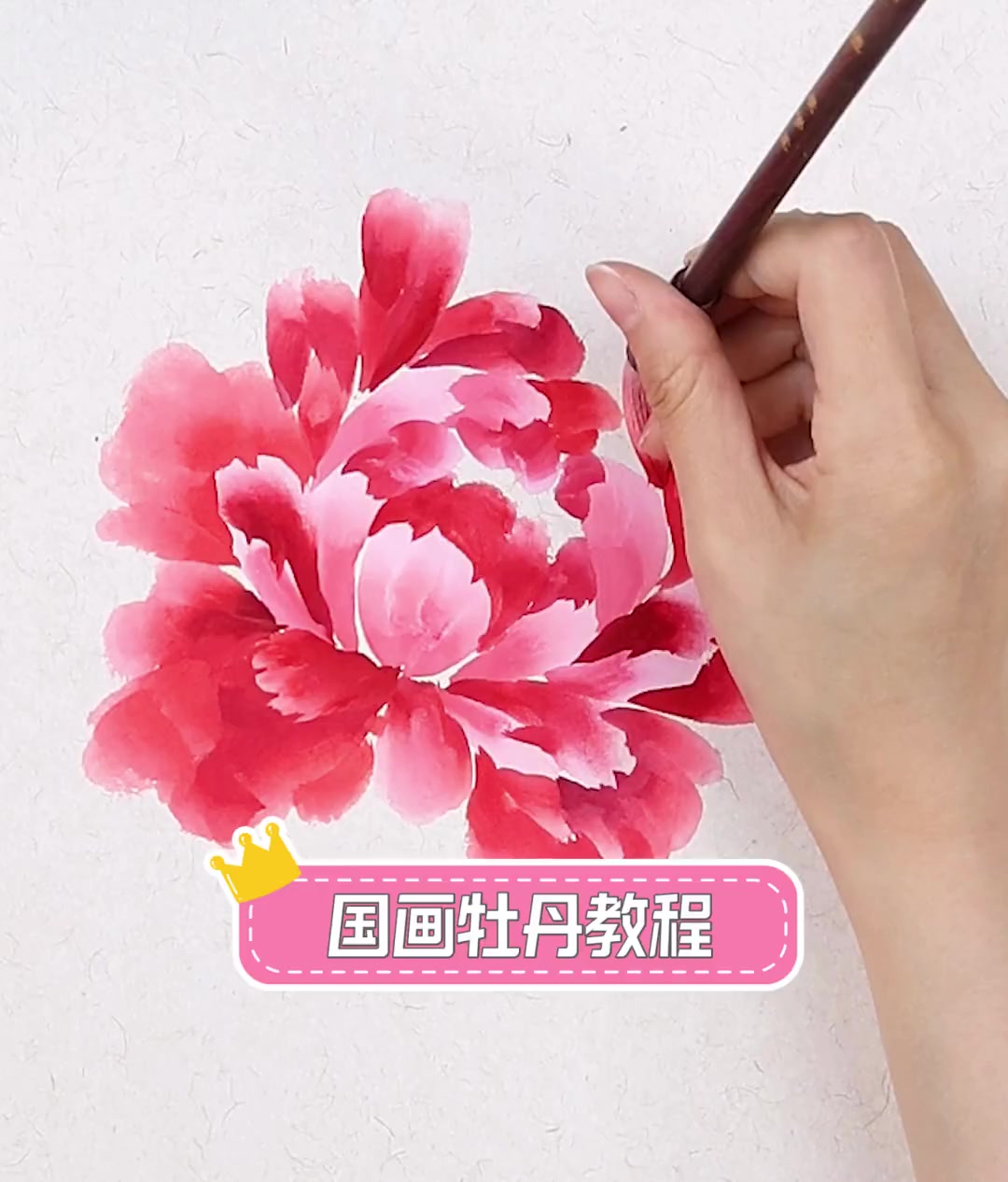 国画牡丹教程
