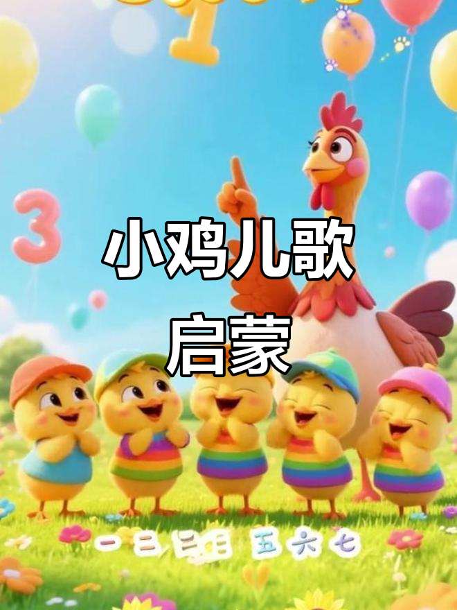七只小鸡儿歌,宝宝早教必备