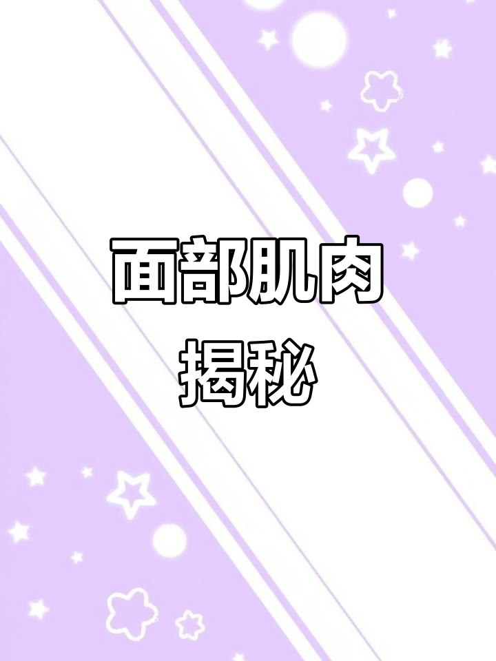 探索面部肌肉,了解表情背后的秘密