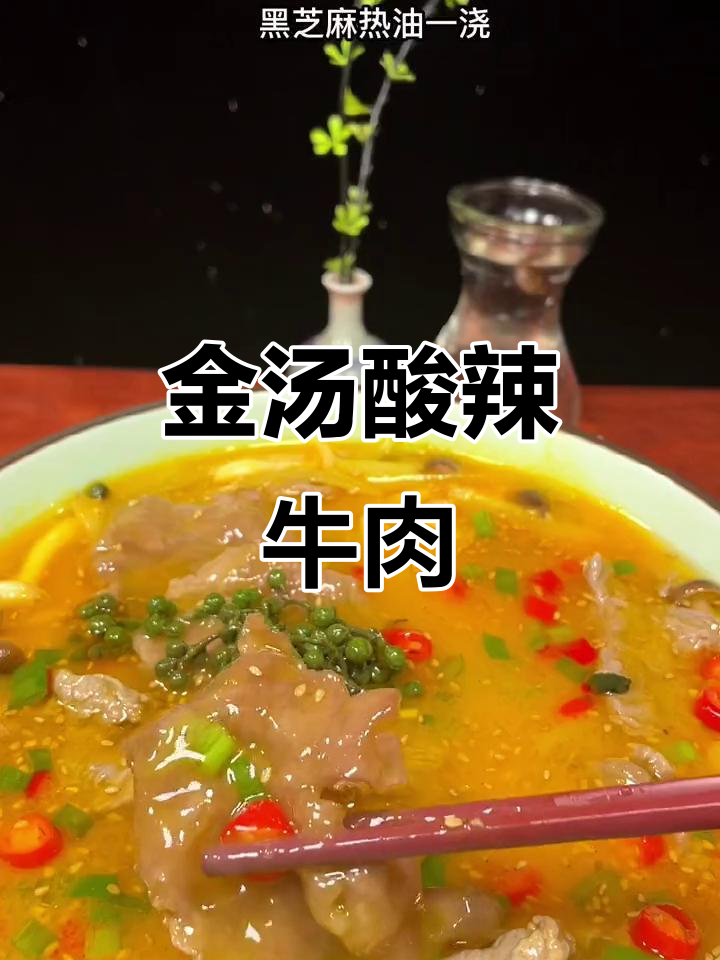 酸辣金汤牛肉,简单又开胃,零失败做法大揭秘