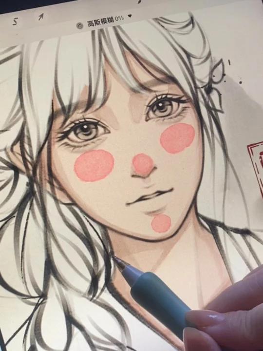 今日份手把手教你画古风少女呀
