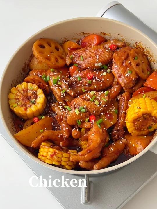 香辣鸡翅煲|好吃到吮手指