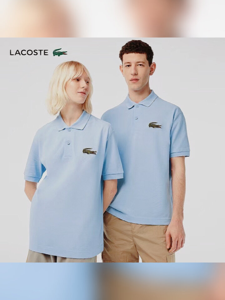 法国鳄鱼LACOSTE 23款 双扣 刺绣大logo