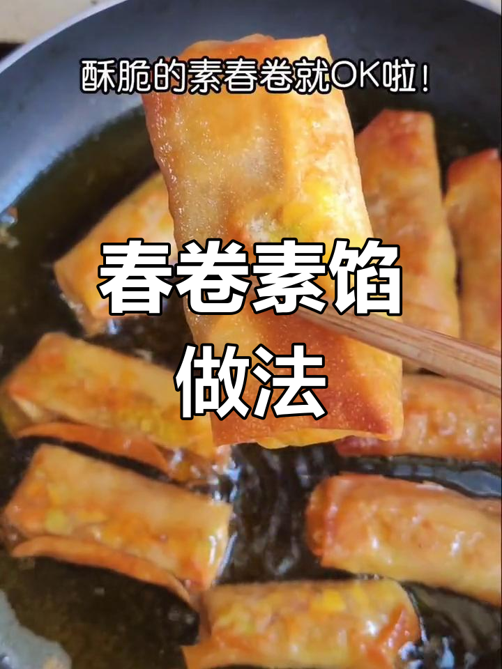 素馅春卷的做法大全