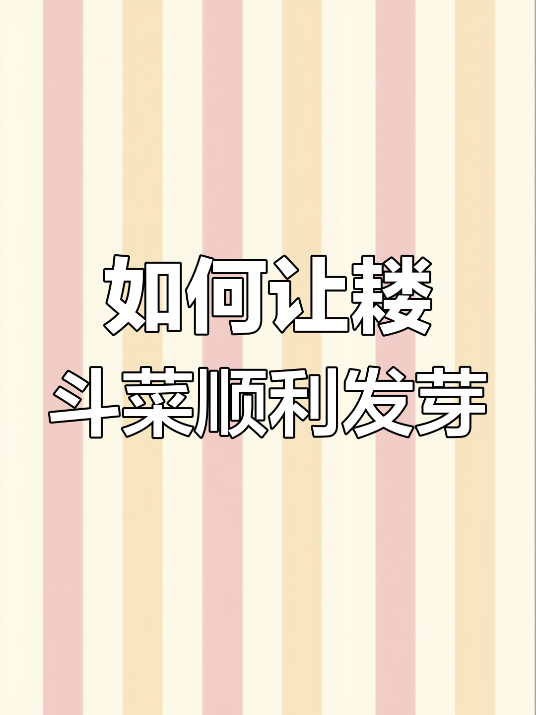 耧斗菜种子发芽技巧,低温下如何成功播种
