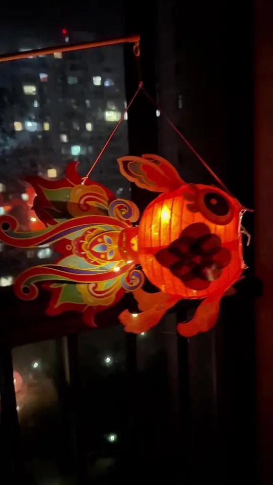 超漂亮的中秋金鱼灯笼,给孩子安排上