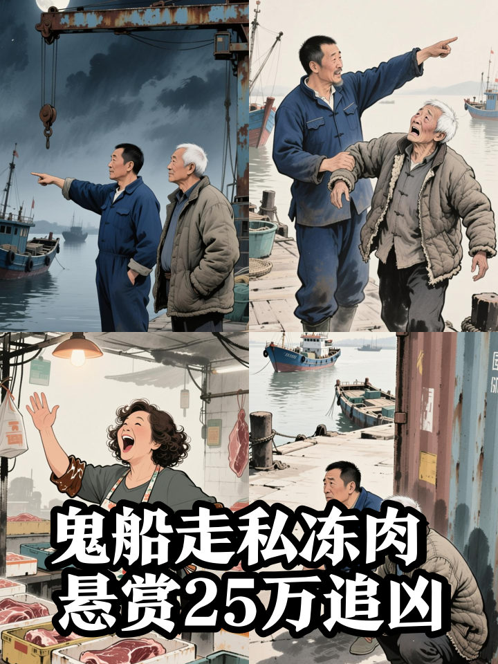 你餐桌上的冻肉，可能来自这艘鬼船！警方悬赏25万追捕的走私头目