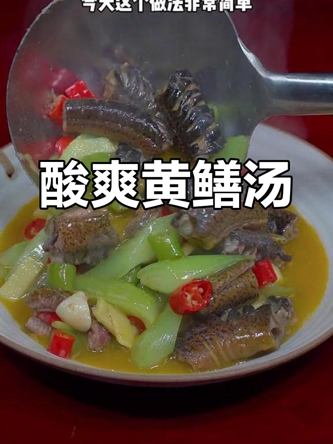 黄鳝酸汤,开胃又鲜美,做法简单,绝对让你回味无穷!