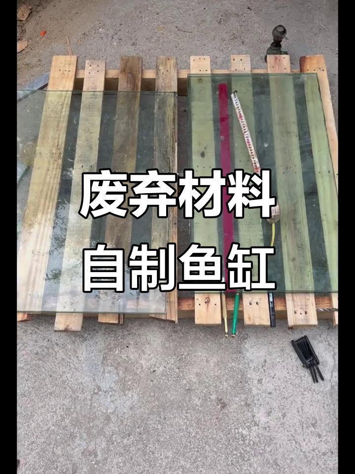 利用废玻璃和瓷砖打造低成本鱼缸，创意DIY过程全记录