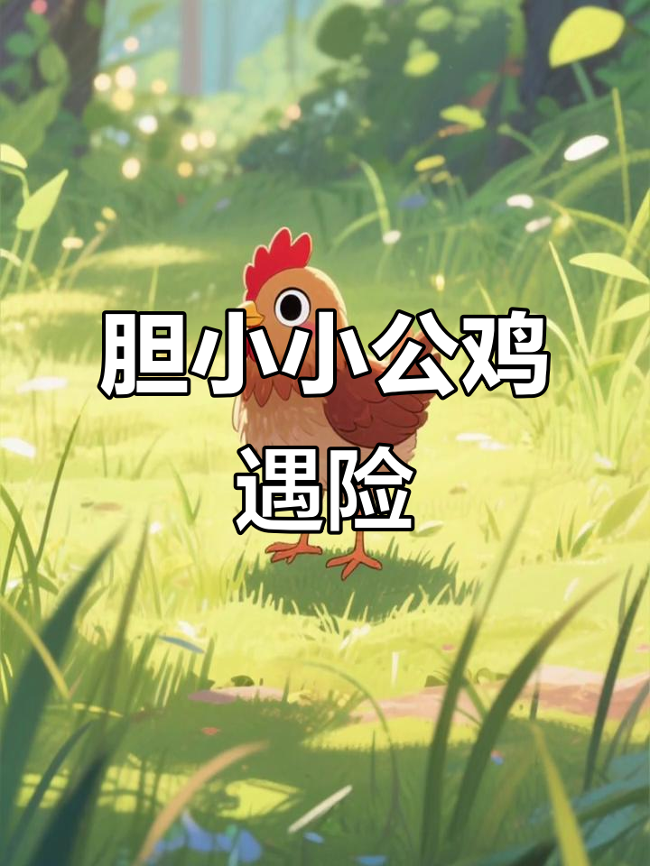 小公鸡被吓成“呆若木鸡”,狐狸误以为是陷阱