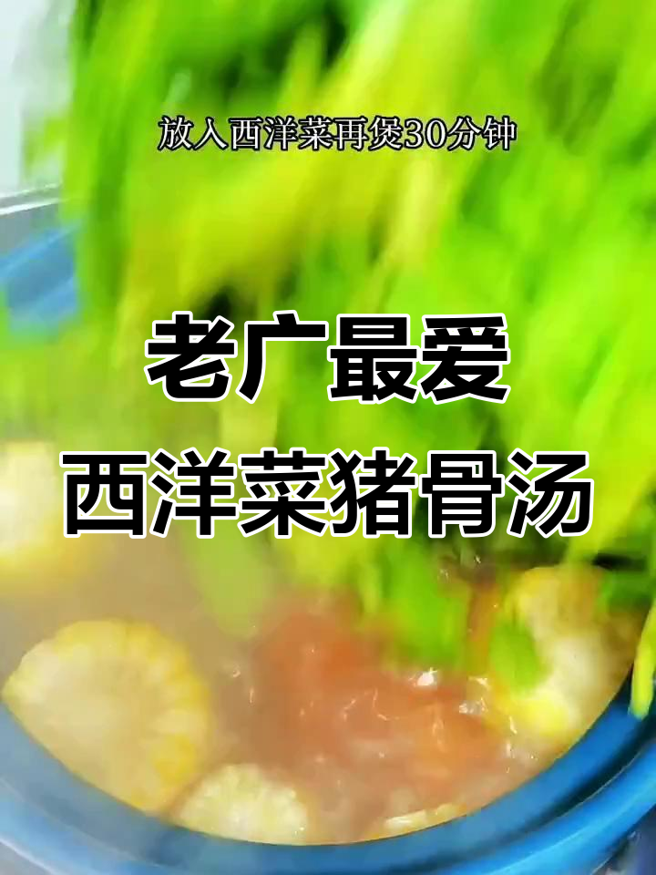 广东老味道:西洋菜猪骨汤,鲜美又滋补