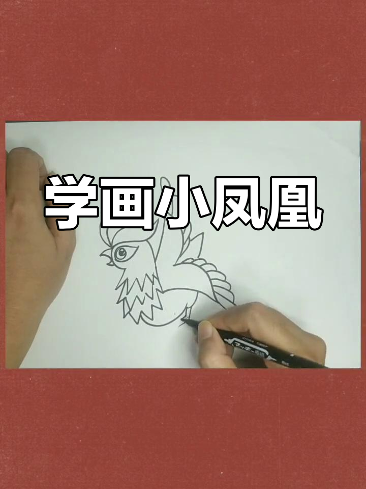 绘制精美凤凰简笔画教程