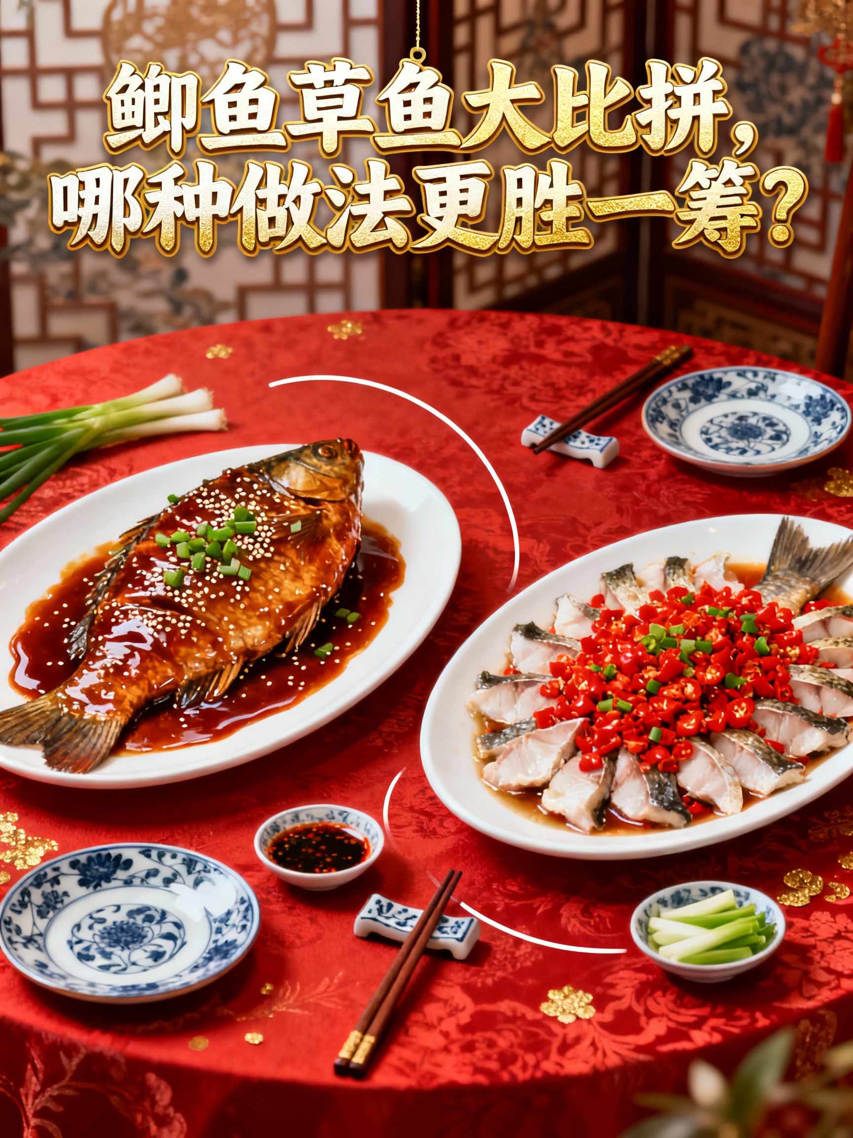 鲫鱼草鱼大比拼，哪种做法更胜一筹？