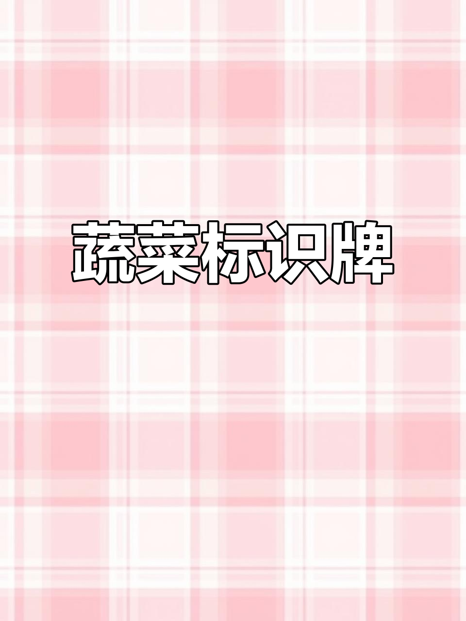蔬菜介绍牌，让菜园更美观！白菜、螺丝钉全都有