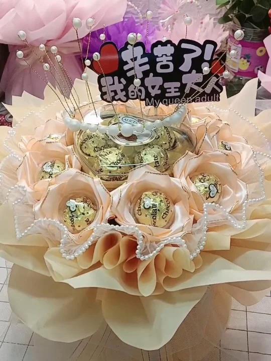 巧克力+玫瑰花甜蜜又有爱