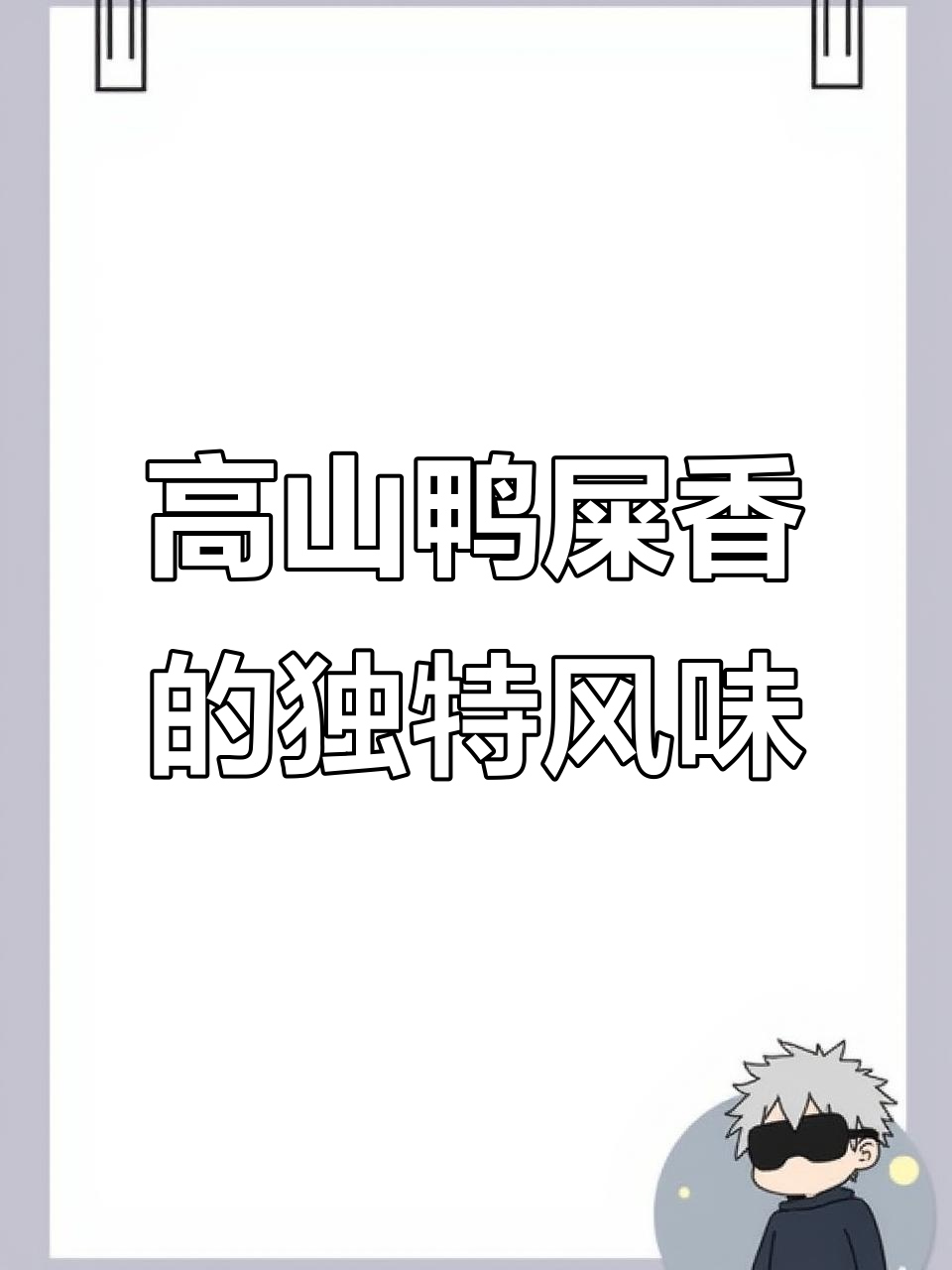 鸭屎香是什么味道?高山型凤凰单丛的香气与口感揭秘