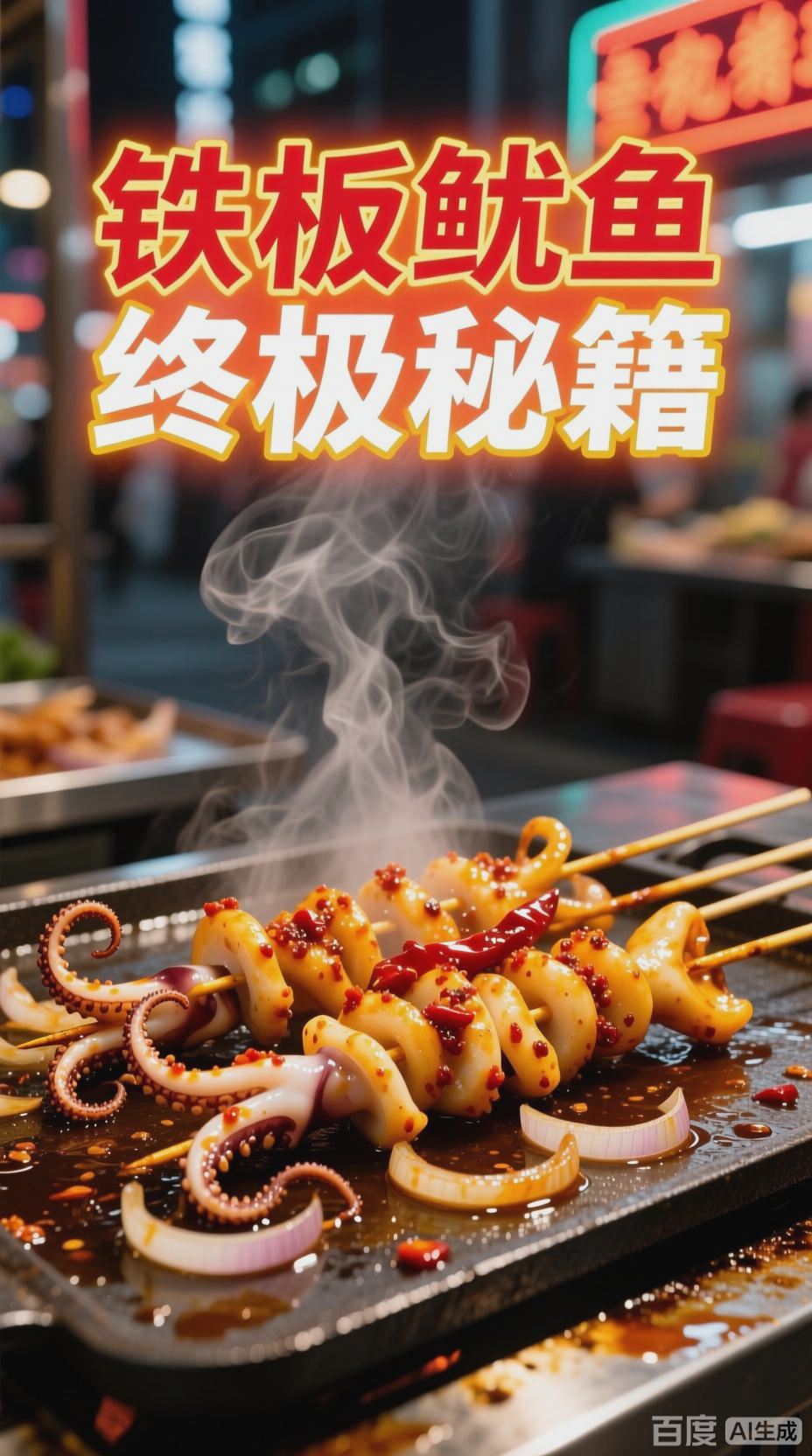 铁板鱿鱼，美味制作全揭秘