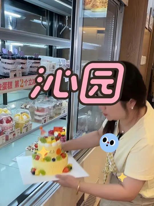 沁园6+3号双层蛋糕原价200多团购100出头,上层动物奶油蛋糕,下层慕斯蛋糕~赶紧屯,还