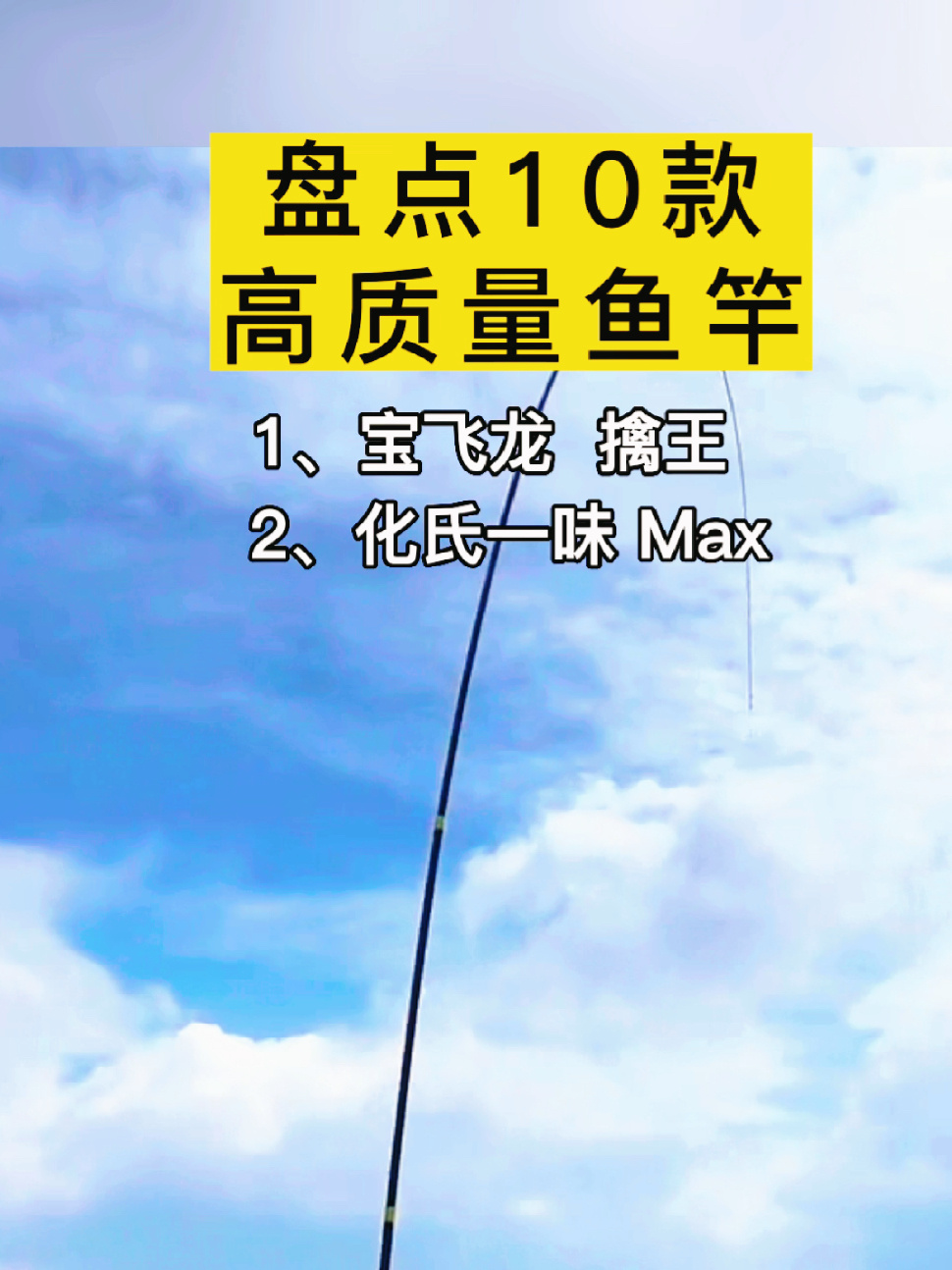 钓友们,鱼竿你用的是哪款?高质量鱼竿看一看