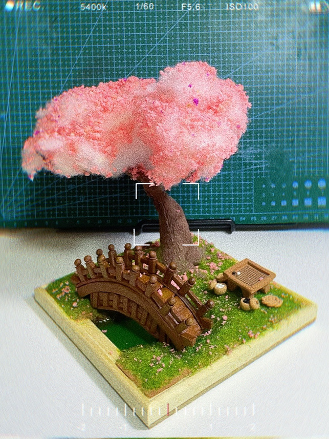 粘土古风桥的制作