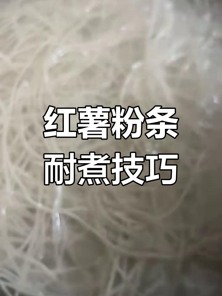 纯红薯粉条,热水泡软后煮得快又好吃