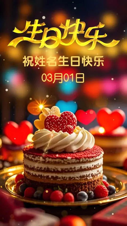 生日快乐生日蛋糕