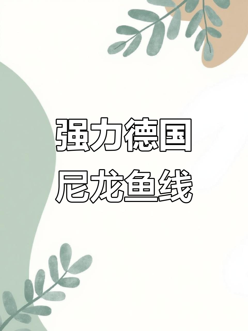 德国进口强力尼龙鱼线,防磨抗卷曲,适合各种钓法