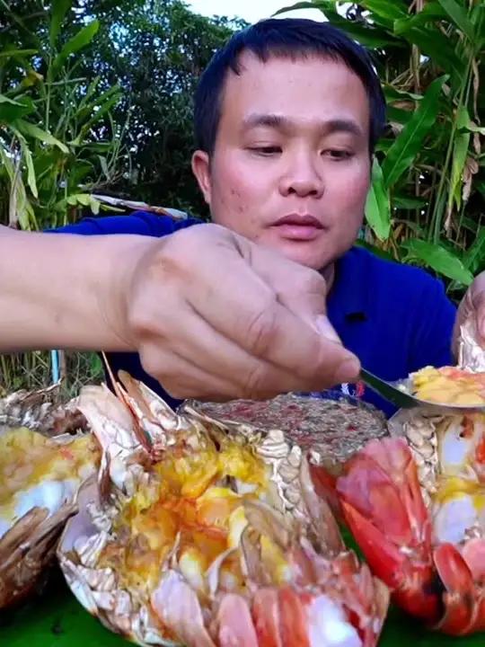 鲜辣酱汁满黄罗氏虾 #泰国大叔泰国美食内容启发搜索种草激励计划全民任务