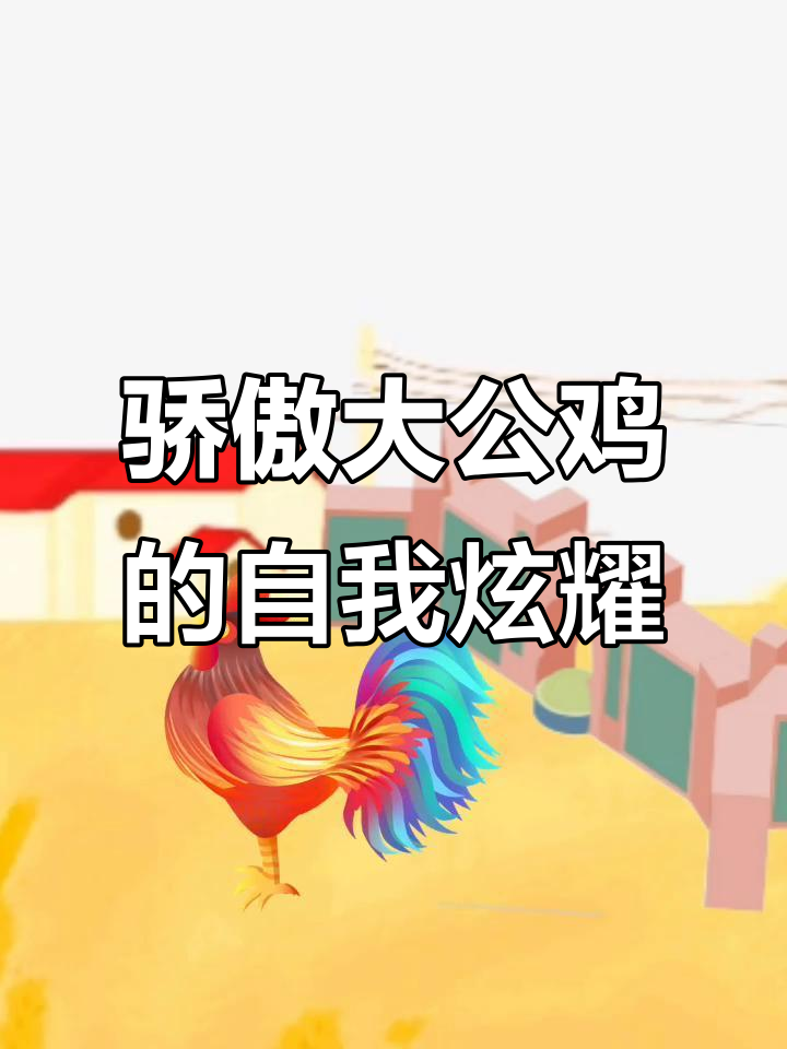 大公鸡骄傲自恋,森林里遇到小白兔、小松鼠和大白鹅的反应