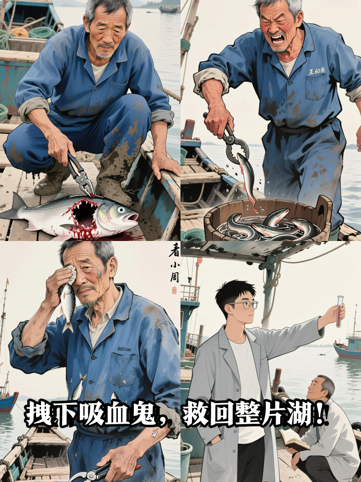 渔民拽下吸血七鳃鳗，却救不回被搅乱的生态