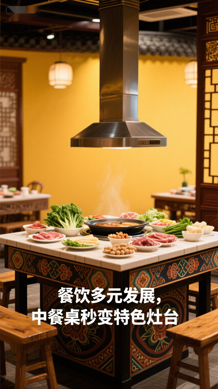 餐饮多元发展,中餐桌秒变特色灶台