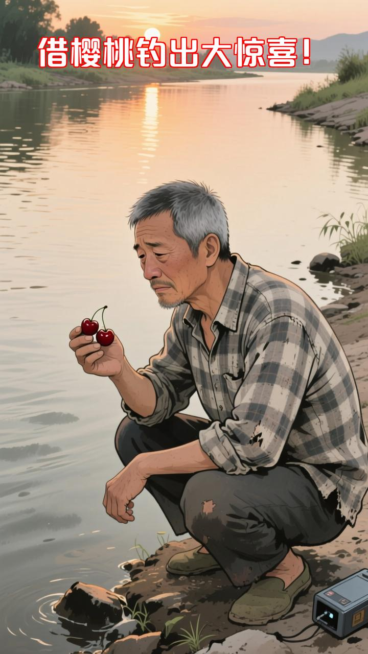 大哥借我樱桃钓鱼，结果钓出个嫂子！