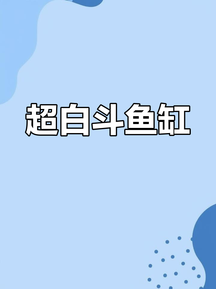 超白斗鱼缸,排缸设计让养鱼更轻松