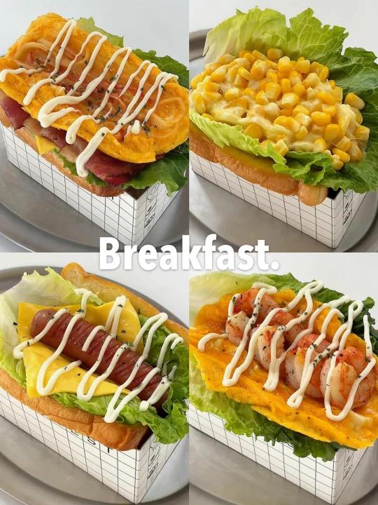 四款三明治早餐10分钟搞定,好吃到破防