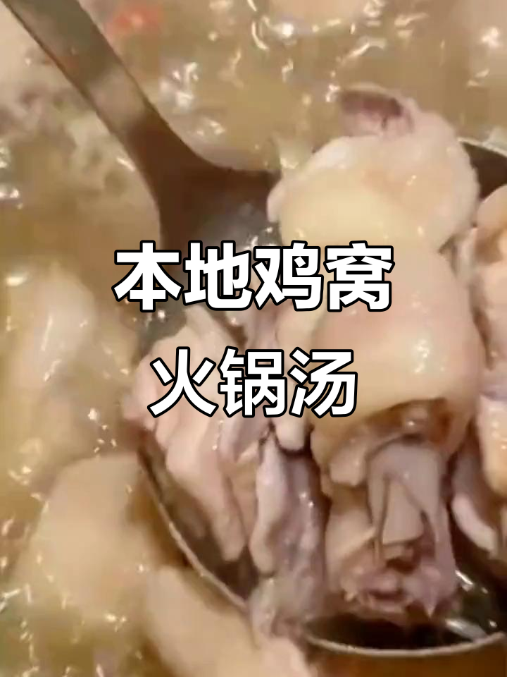 本地鸡窝火锅,鲜美鸡汤让你停不下来