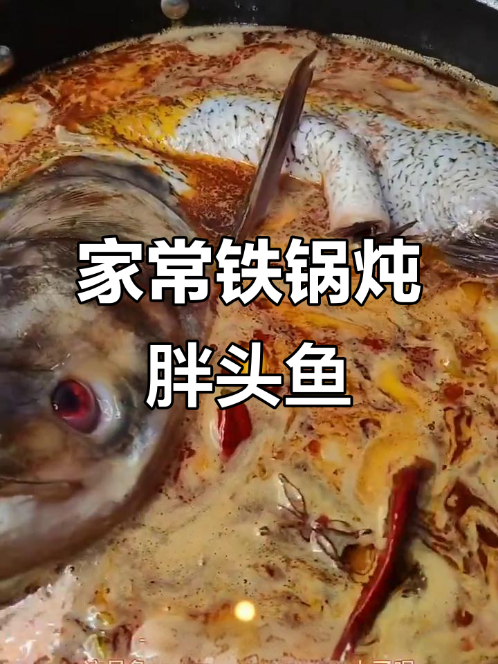 铁锅炖胖头鱼,家常炖法大揭秘!