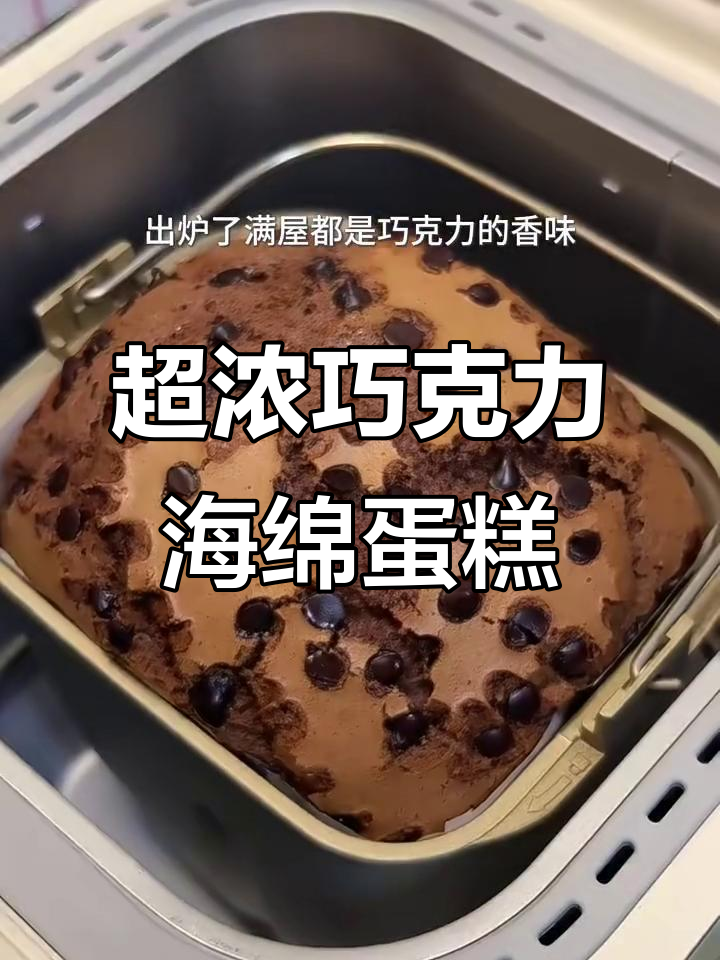 松软巧克力海绵蛋糕,浓郁香甜让人无法抗拒