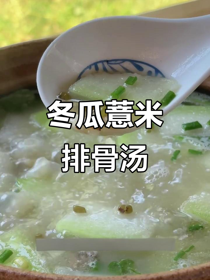 夏季必备冬瓜薏米排骨汤，清凉解暑又美味