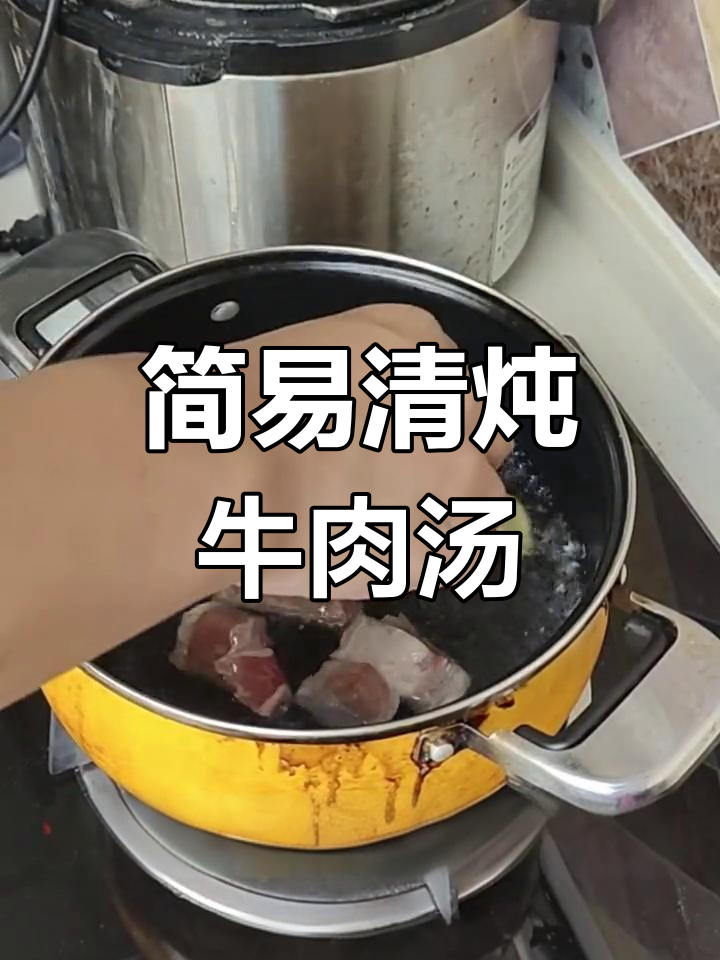 清炖牛肉汤，简单又美味，电炖锅轻松搞定