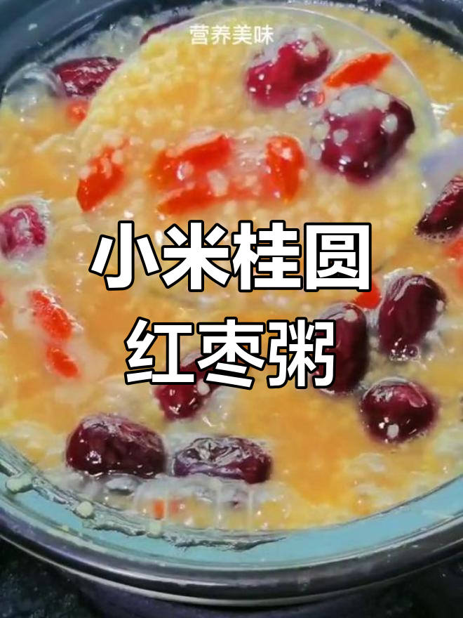 小米桂圆粥,做法超简单又营养美味
