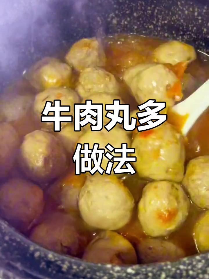 潮汕牛肉丸,煮汤清蒸皆美味,蚝油增鲜嫩滑可口