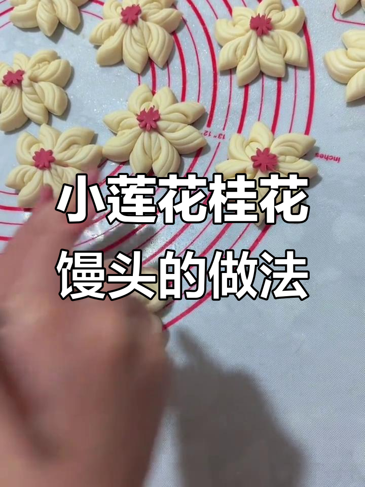 教你做小莲花桂花馒头,乔迁必备!