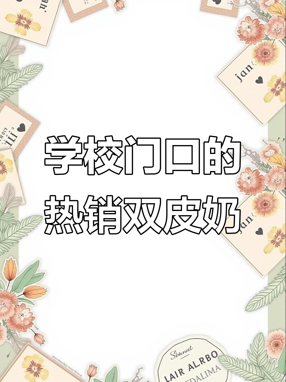 双皮奶与冰粉搭配,学校门口热销的秘密武器