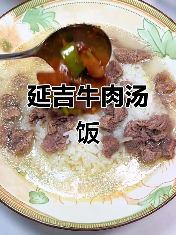 延吉牛肉汤饭，简单又美味，懒人必备的拌饭搭配