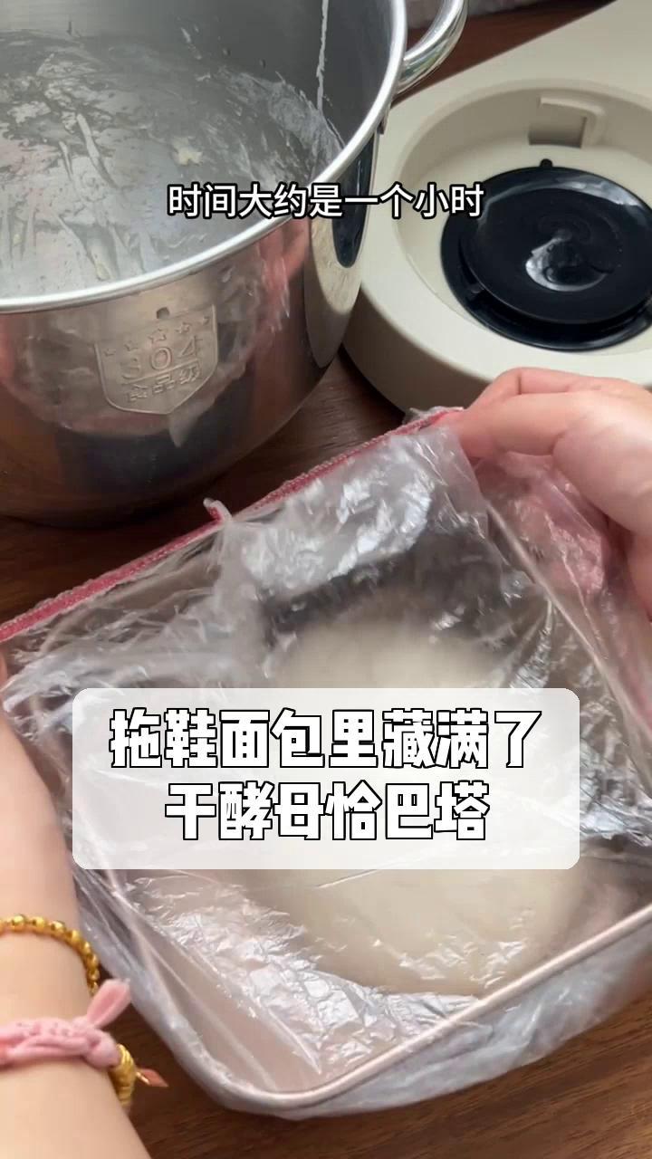 拖鞋面包里藏满了,干酵母恰巴塔