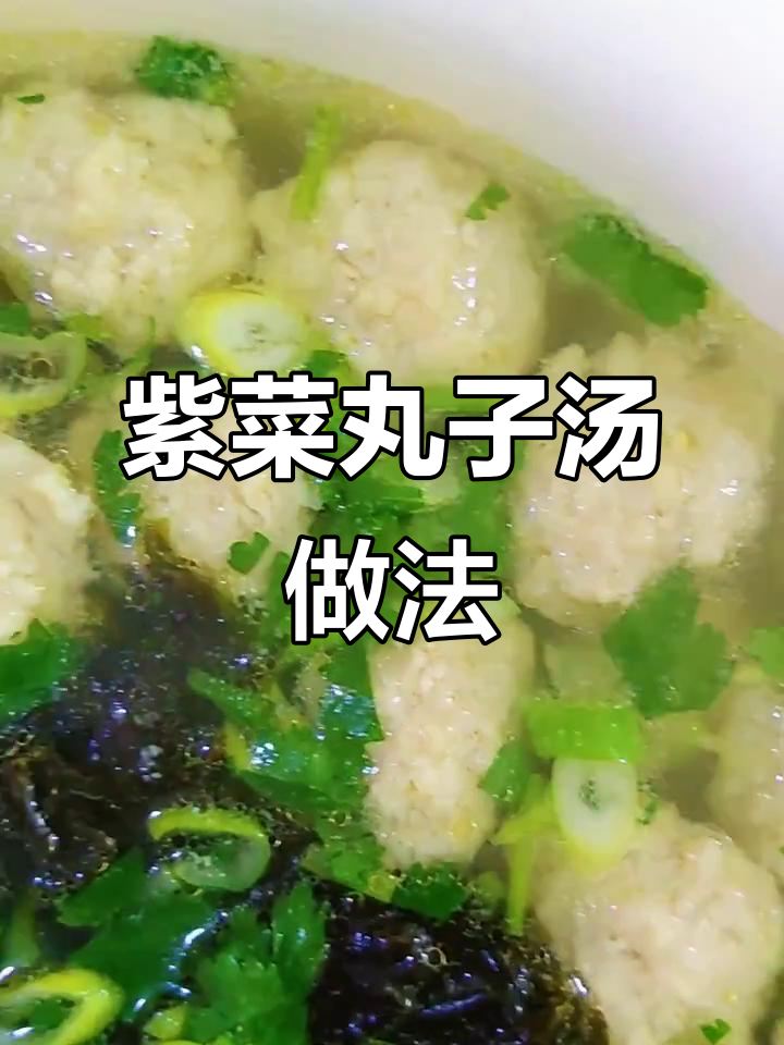紫菜丸子汤,简单又美味!教你做正宗汆丸子