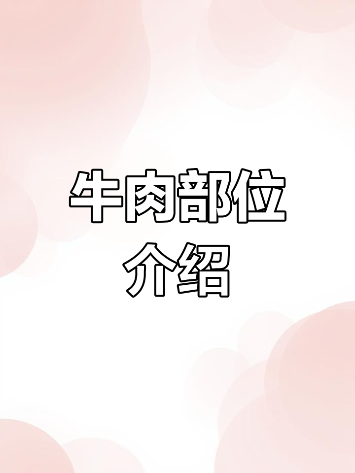 牛肉各部位吃法解析